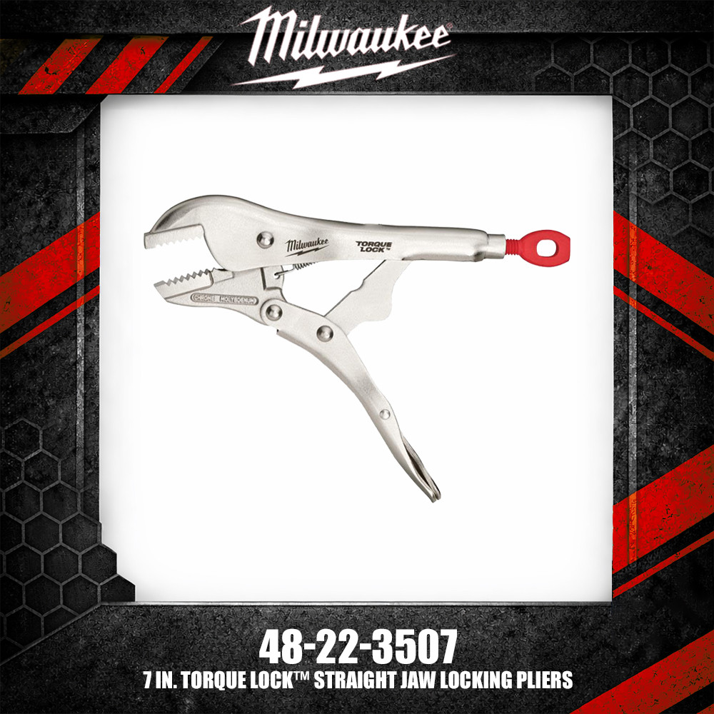 Milwaukee 48-22-3507 7 in. ล็อคแรงบิด™ คีมล็อคปากตรง