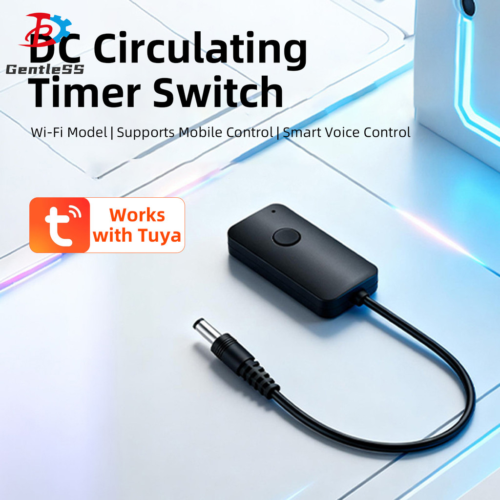 DC5V/DC12-24V Tuya WiFi DC Cycle Timer Switch รองรับ Mobile APP รีโมทคอนโทรลและควบคุมเสียงอัจฉริยะ D