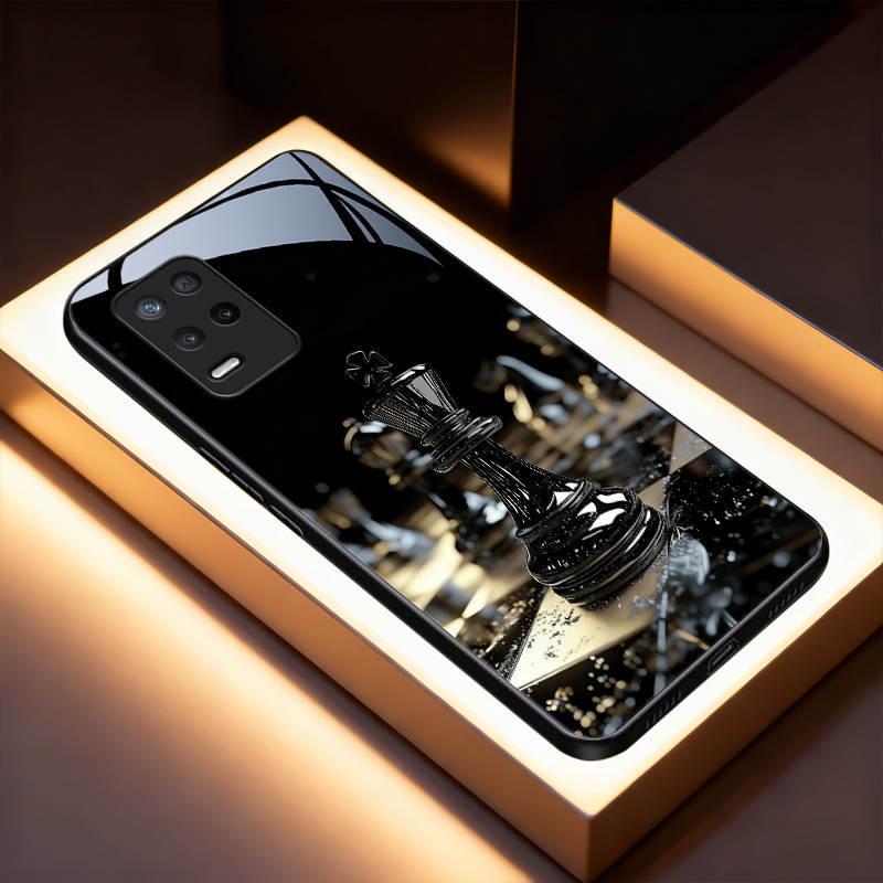 เคสโทรศัพท์เหมาะสําหรับRealme V13 5G 9 5G (India) 8 5G Narzo 30 5G Q3i 5G 8s 5Gกระจกนิรภัยด้านหลังแผ
