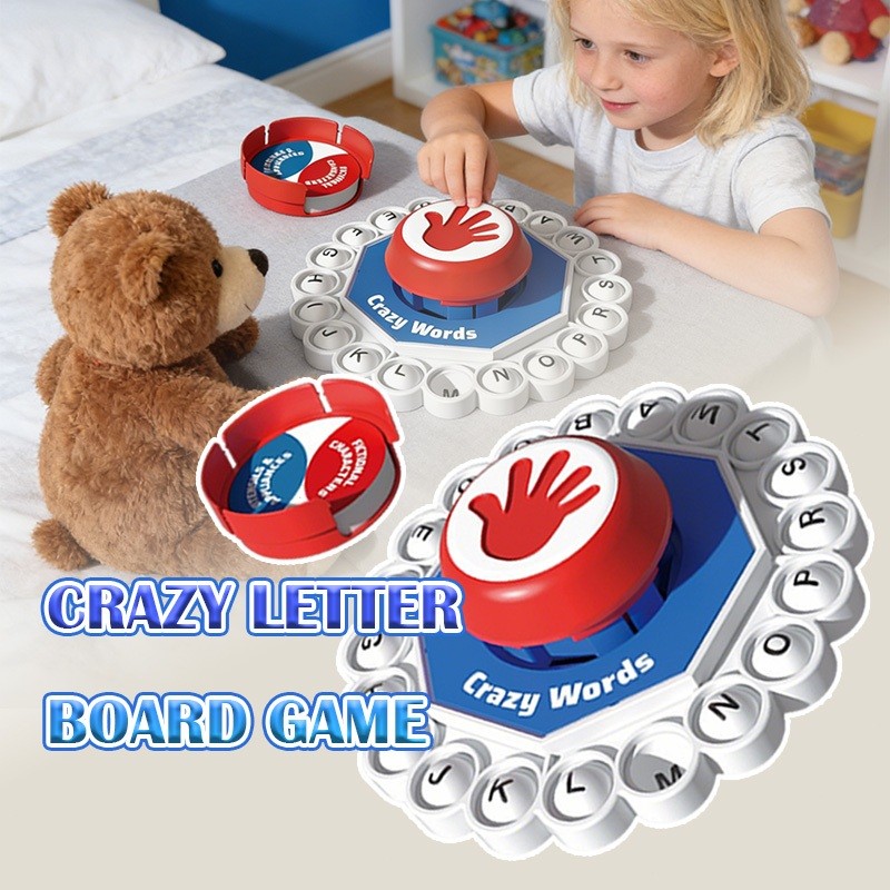 Boardgame เกมคําศัพท์ เกมฝึกสมอง การศึกษาภาษาอังกฤษ ง่ายต่อการพกพา เสริมพัฒนาการเด็ก ของเล่นเด็กเล็ก