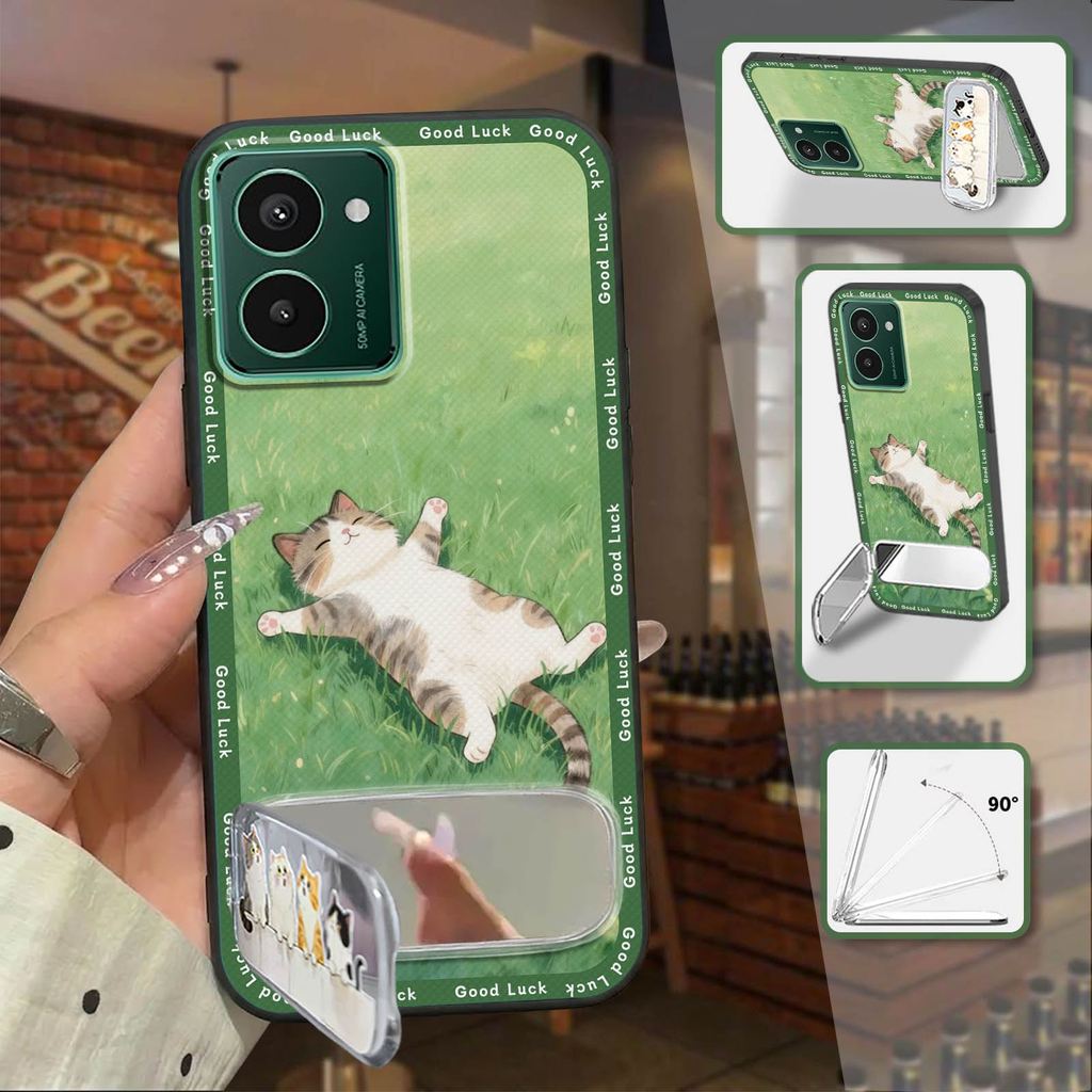 กระจกออกแบบแฟชั่นเคสโทรศัพท์สําหรับ Nokia HMD Pulse/Pulse +/Pulse Pro กระเป๋าโทรศัพท์กระจกแต่งหน้า 3