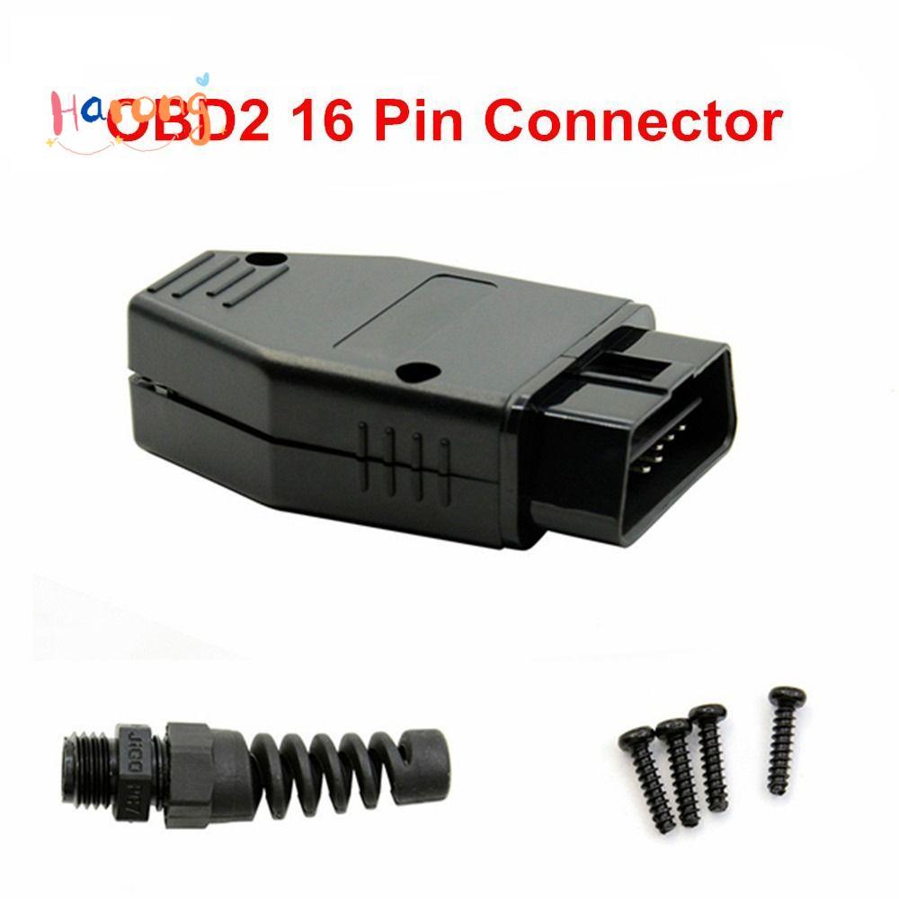 HARONG OBD2 Connector อะไหล่ DIY อุปกรณ์เสริม OBD ปลั๊กตัวผู้