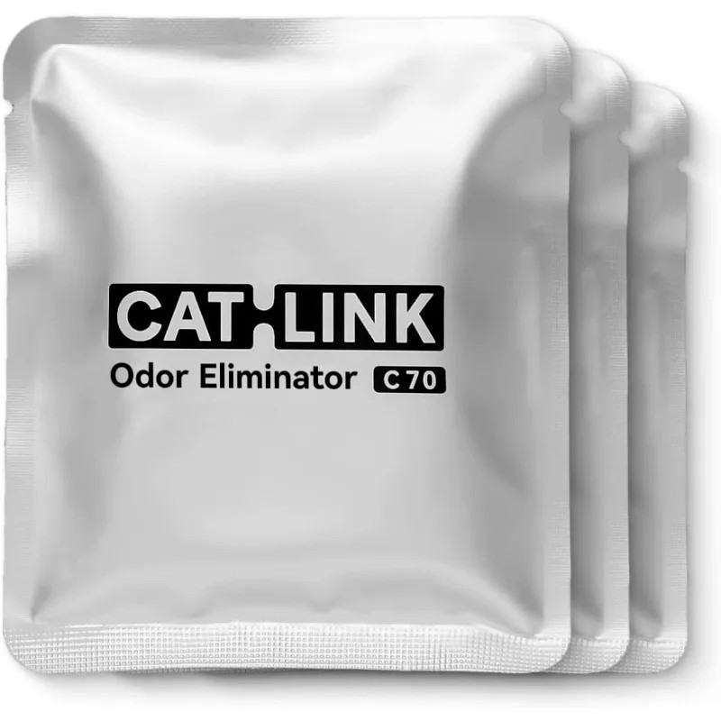 CATLINK C70 การเปลี่ยนกําจัดกลิ่นสําหรับกล่องครอกแมวทําความสะอาดตัวเองทั้งหมด, การควบคุมกลิ่นห้องน้ําแมว, 3 ชิ้น