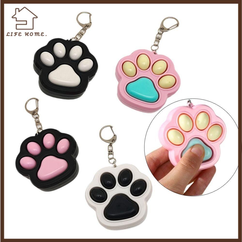 YELGIRL Cat Fidget Toys, Clicker การ์ตูน Kawaii Fidget พวงกุญแจ, น่ารัก Mini Clicker Fidget พวงกุญแจ