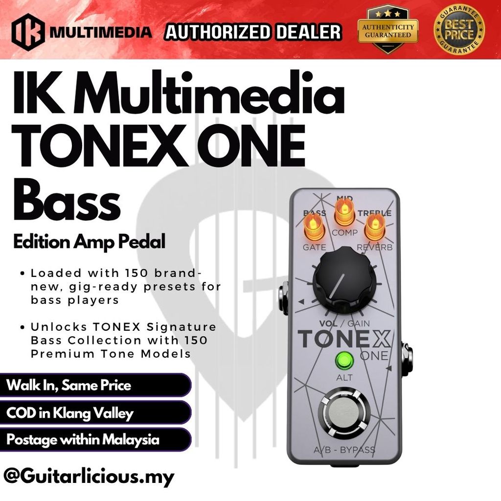 IK มัลติมีเดีย TONEX ONE Bass Edition Amp Pedal