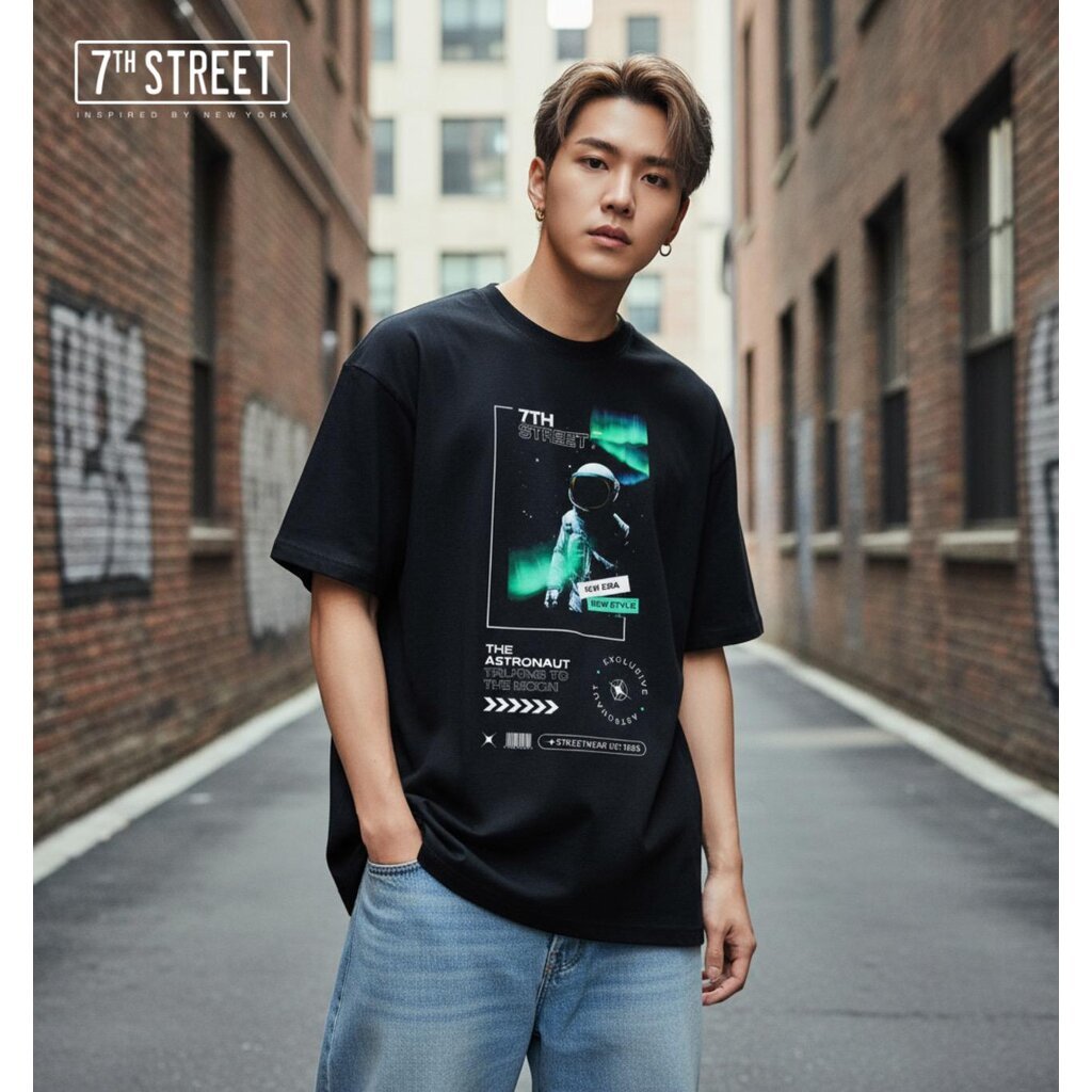 7ᵗʰ Street Oversize90s Cotton100% Com(No.20) ทรงคอฟิต ผ้านุ่ม เบา ใส่สบายที่สามารถสวมใส่ได้ทุกวัน รุ
