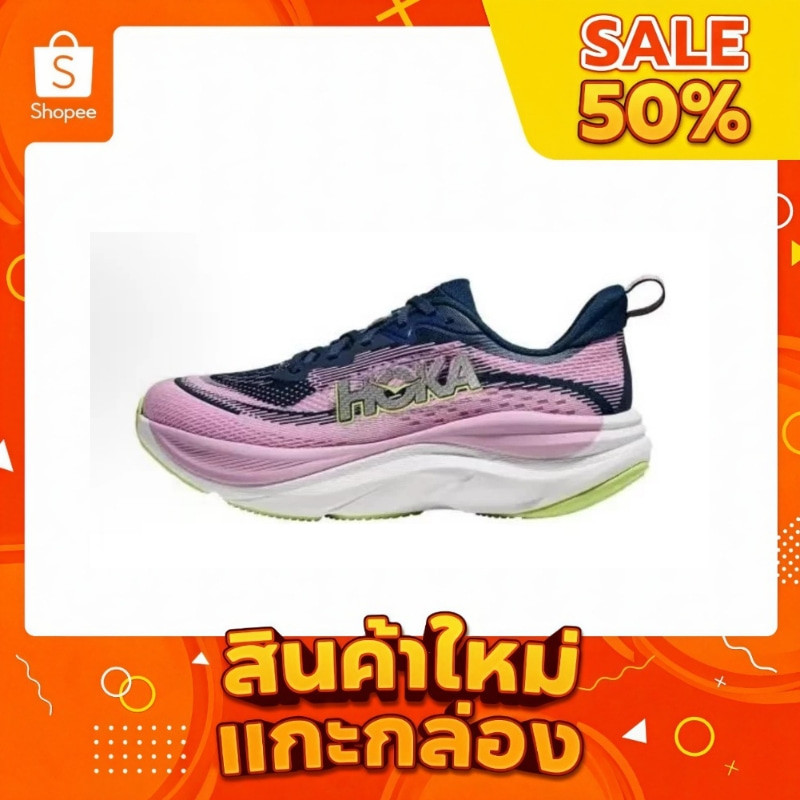 【รับประกันของแท้100%】HOKA ONE ONE SKYFLOW SKYFLOW   sneakers ความสะดวกสบาย  รองเท้าแตะ กันลื่นกลางแจ