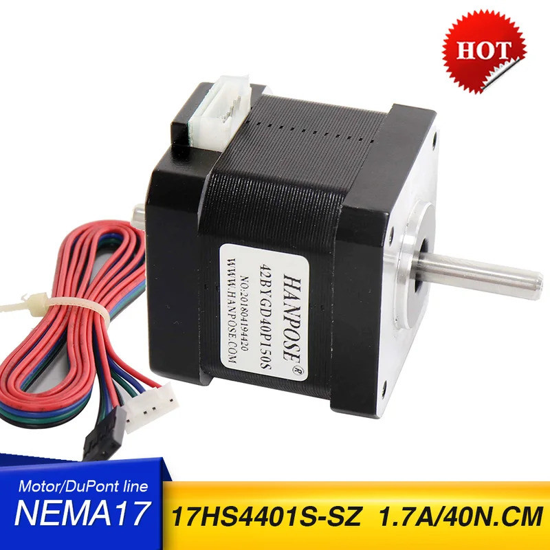 Stepper Motor NEMA17 1.5A 40N.CM 17HS4401S-SZ 42 มอเตอร์แรงบิด 4-lead สําหรับ 3D เครื่องพิมพ์ Stage 
