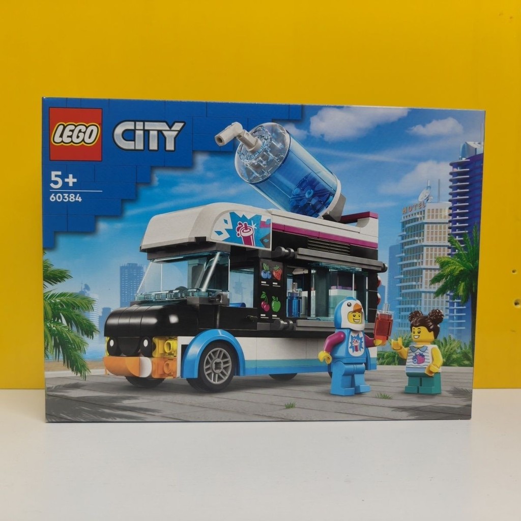 LEGO LEGO city city 60384 Series Penguin Man Smoothie Truck การศึกษาประกอบอาคารบล็อกของเล่น 010001
