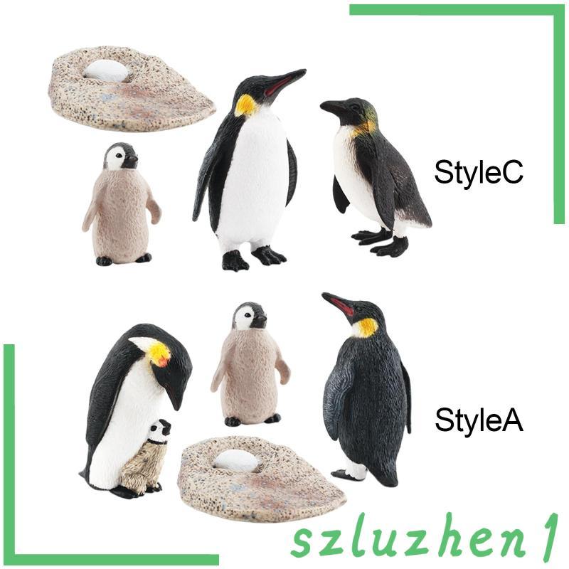 [Szluzhen1] Penguin Growth Cycle ของเล่นสัตว์ Life Cycle รุ่นของเล่นเพื่อการศึกษาตัวเลขสัตว์ของเล่นส