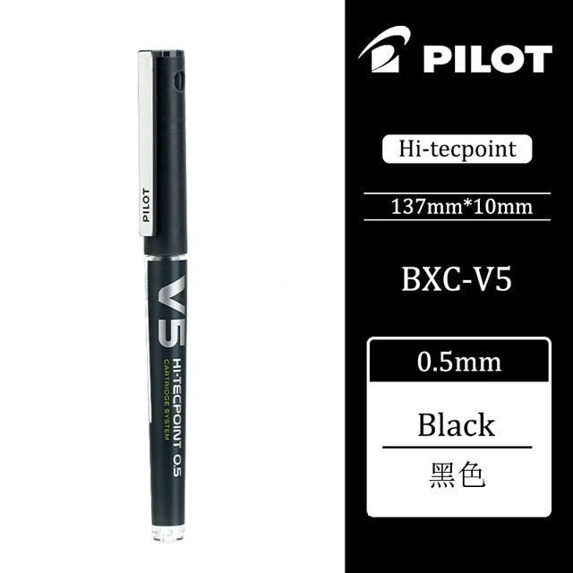 3 ชิ้น/เซ็ตญี่ปุ่น Pilot Refillable ตลับหมึก Rollerball Liquid ink ปากกาเจล BXC V5 V7 Hi-Tecpoint 0.