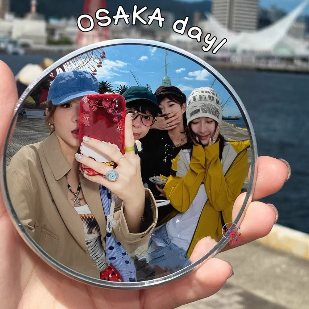 การถ่ายภาพการเดินทางกระจกนูนกระจกกลมขนาดเล็กเซลฟีคอนเสิร์ตกลางแจ้งมุมกว้างอุปกรณ์ประกอบฉากยิง DIY