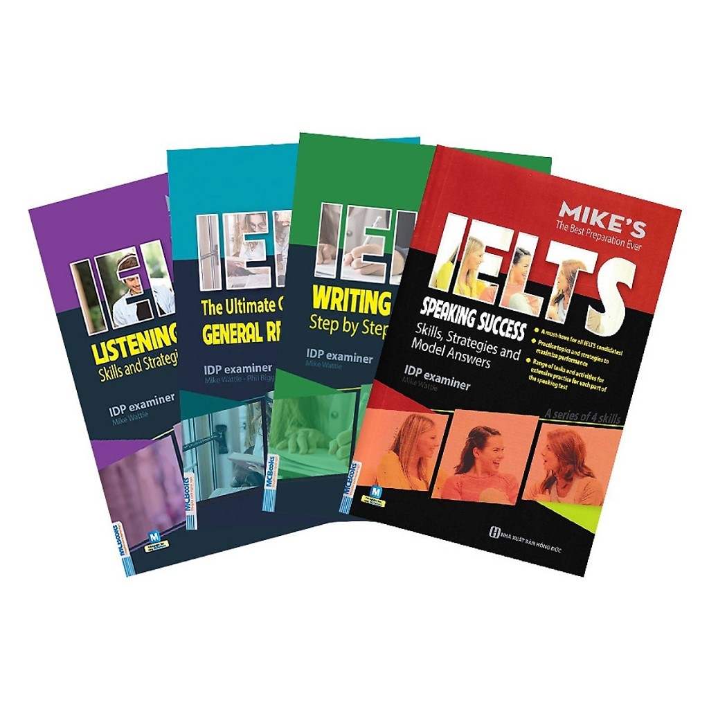 หนังสือทักษะ Ielts ของไมค์สําหรับเตรียมสอบวิชาการ Ielts 4 เล่ม - Mcbooks
