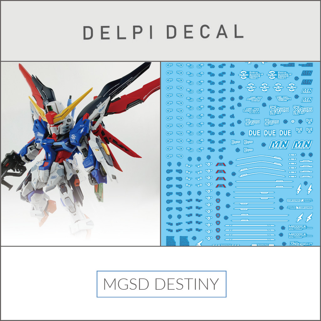 Delpi Decal (ดีคอลน้ำ) MGSD DESTINY
