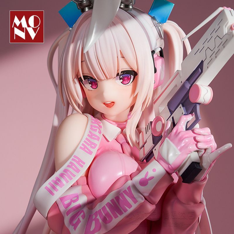 รุ่นคุณภาพสูง Superbunny Superbunny รูปน่ารักสีชมพูสาวสวยอะนิเมะรุ่นเครื่องประดับของขวัญ