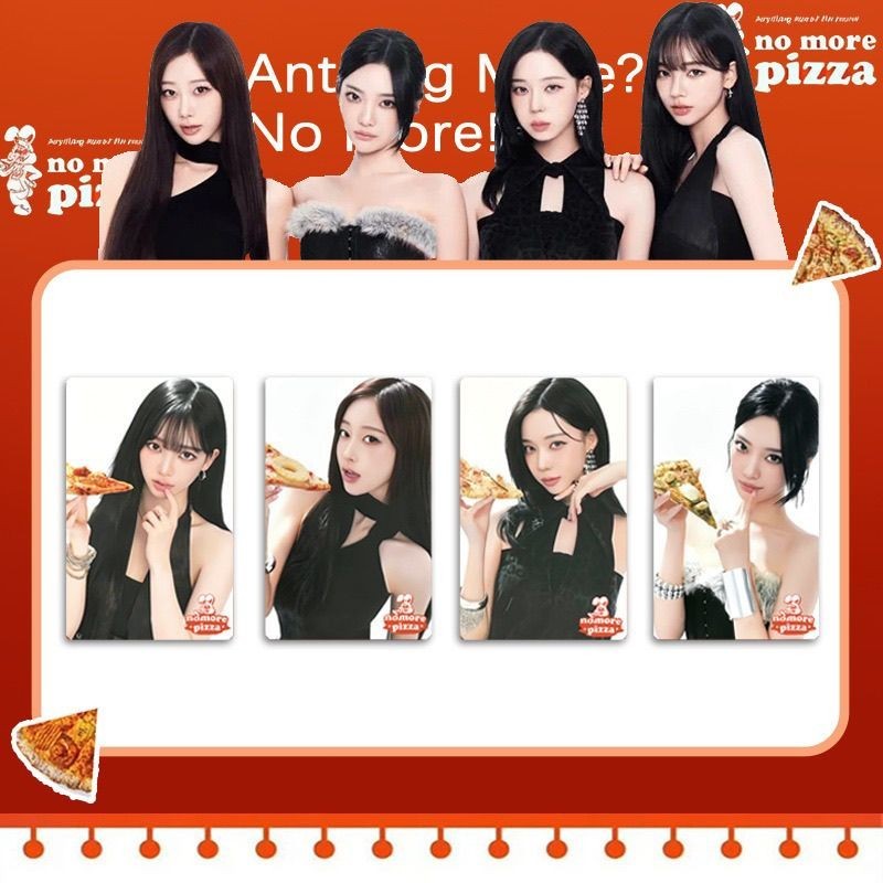Fengya หยุดสําหรับคุณ AESPA Pizza Photocard Golden Winter Ningyizhuo Photocard Star Merchanted Self-