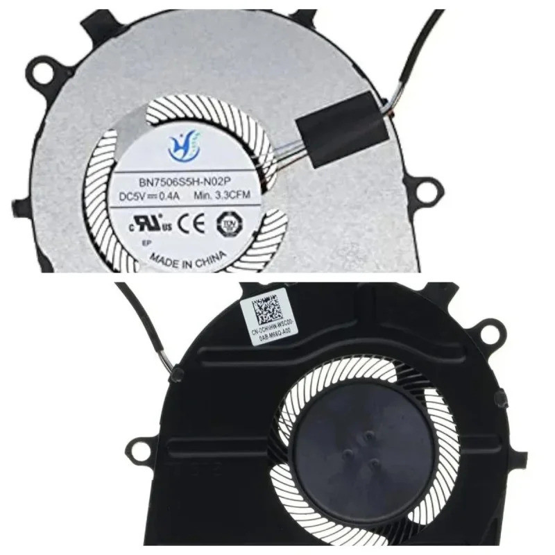 เปลี่ยนพัดลมระบายความร้อน CPU โน้ตบุ๊คสําหรับ Dell Latitude 14-3410 15-3510 5502 5406 5410 2-in-1 In