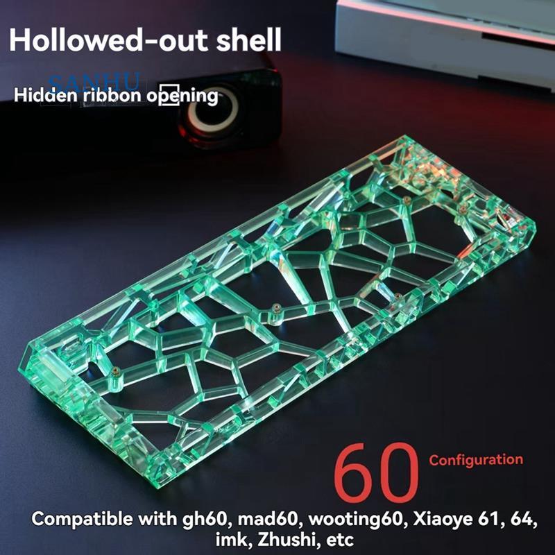 Hole Hollow คีย์บอร์ดสําหรับ Holy60 สําหรับ 60he GH60 สําหรับ Mad60/AULA Win60 Wooting60 คีย์บอร์ดแบ