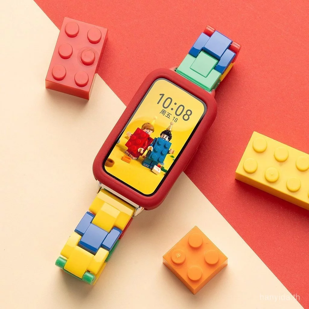 น่ารักซิลิโคนนุ่ม + Rainbow Blocking สําหรับ Huawei นาฬิกา 11 Band 11 Pro SmartWatch สําหรับ Huawei Band 10 9 8 NFC สร้อยข้อมืออุปกรณ์เสริม