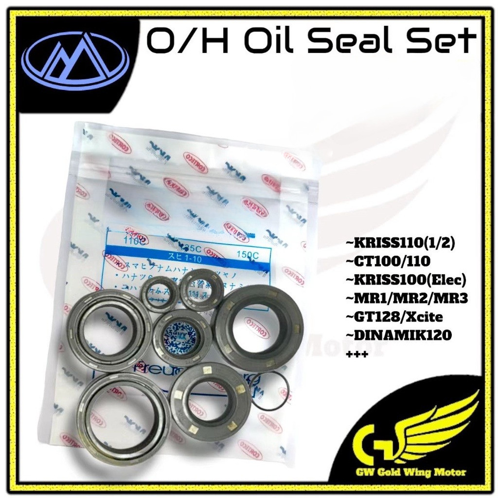 NOK MODENAS OVERHAUL O/H ชุดซีลน้ํามัน KRISS110 KRISS100 MR1 MR2 MR3 GT128 XCITE DINAMIK CT100 CT110