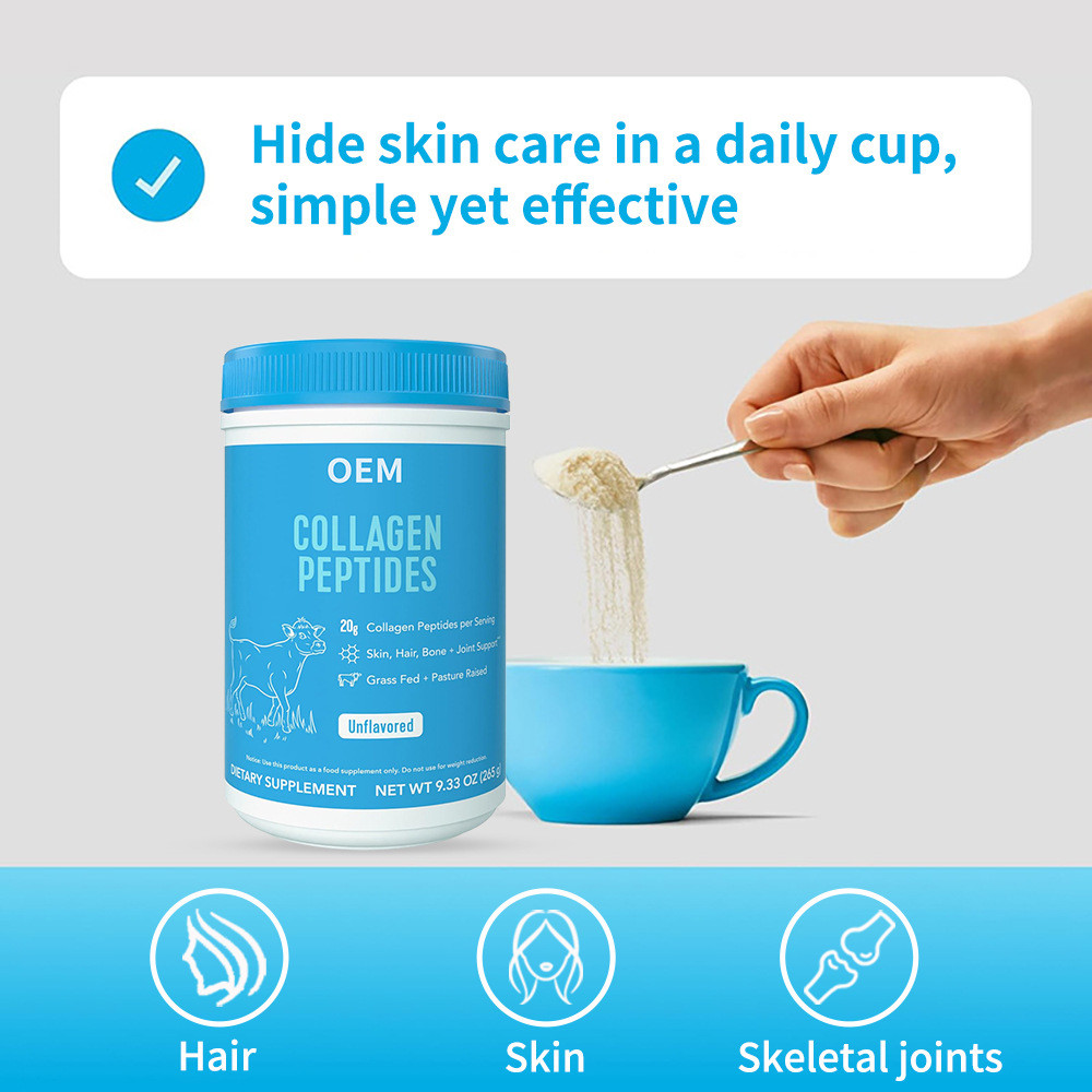 ผงคอลลาเจน ผงเปปไทด์คอลลาเจน อาหารเสริมโภชนาการสําหรับผู้ใหญ่ oem1218NJL