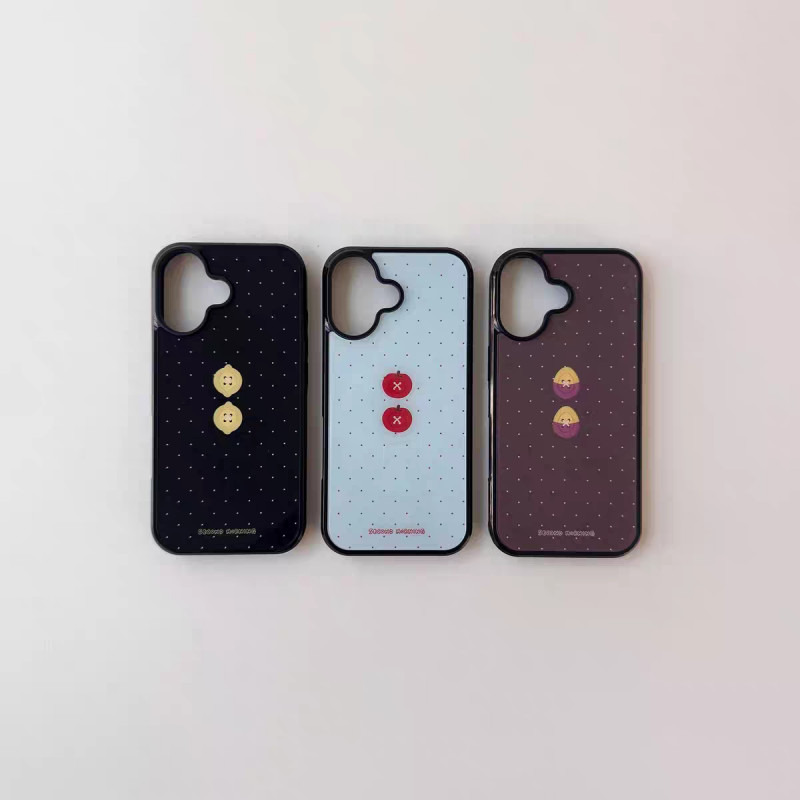 สไตล์เกาหลี ins สดน่ารักลายสก๊อตเค้กหมีเหมาะสําหรับ iphone17pro/17promax เคสป้องกัน Apple 16 เคสโทรศัพท์ 16promax เคสป้องกัน 15/13/14 กรณี 11/12/12promax/17air