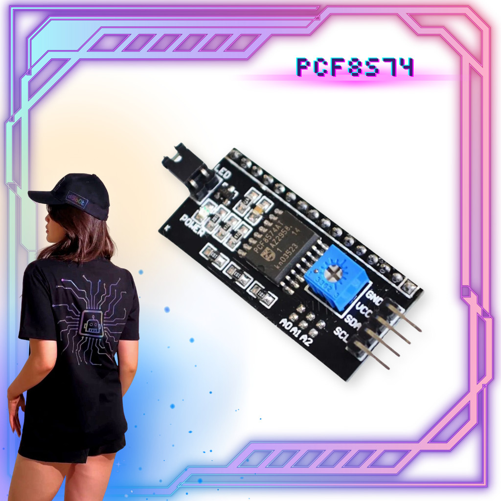 PCF8574 LCD 16x2 I2C - PCF - Digibot Official