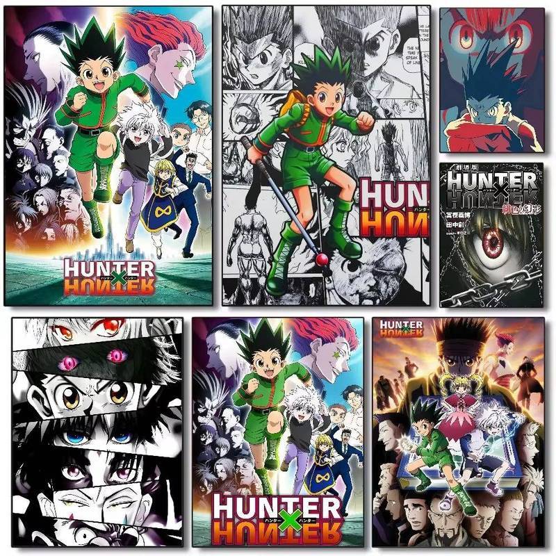 อะนิเมะ H-Hunter x Hunter โปสเตอร์ความงามโปสเตอร์ไม่มีกรอบผ้าใบภาพวาด Wall Art ภาพสําหรับห้องนั่งเล่นตกแต่ง