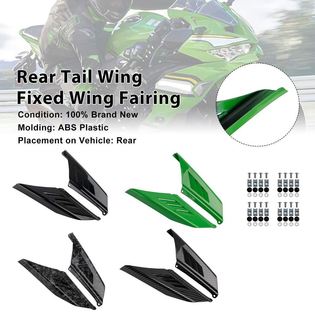 ไฟท้ายด้านหลังปีกปีกคงที่สําหรับ Kawasaki NINJA ZX-4R ZX-4RR 2023-2025