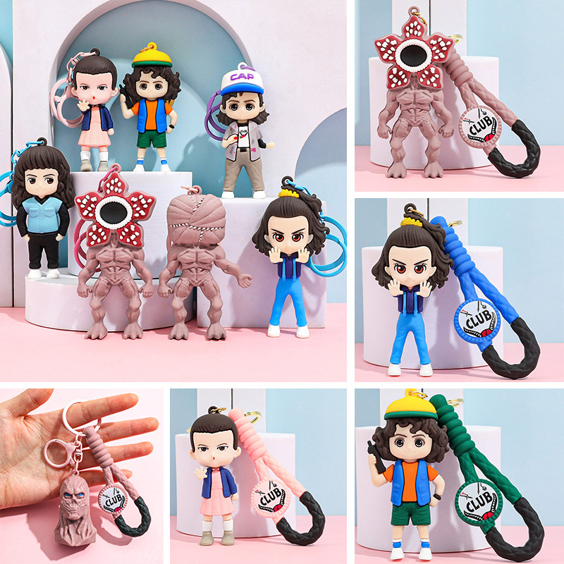 Stranger Things Season 5 พวงกุญแจ Demogorgon Eleven Dustin Creative พวงกุญแจ Pendent ของที่ระลึก
