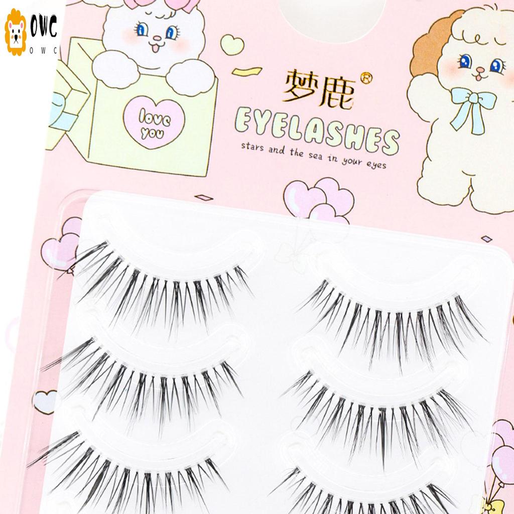 Fluffy Cat Eye Wispy Lashes หญิง Wispy ขนตาปลอมสําหรับความงาม Blogger อุปกรณ์แต่งหน้า