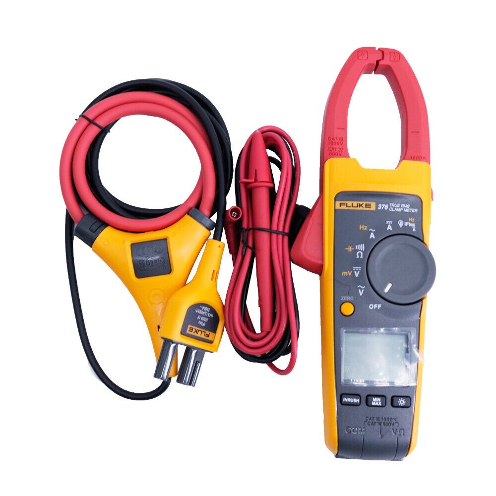 คุณภาพสูง Fluke 376 True RMS Clamp Meter i2500-18 iFlex Flex Cable F376
