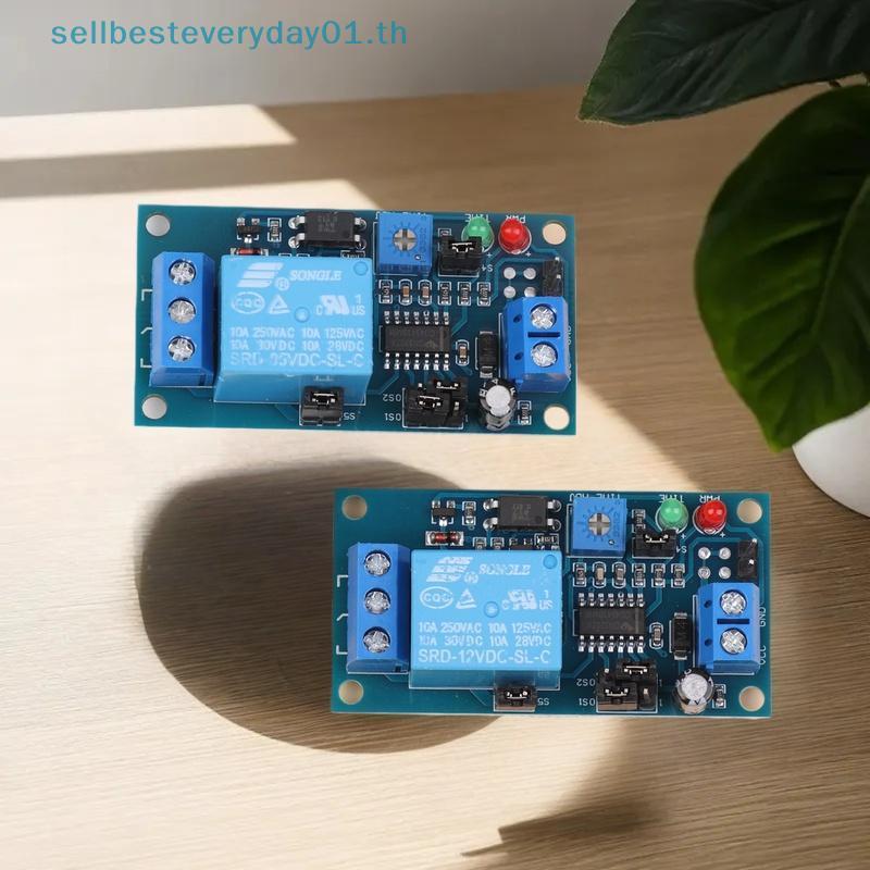 & Sellingbest & Adjustable Time Delay Relay Module 5V/12V เปิด/ดีเลย์ Turn Off Relay Module พร้อม Ti