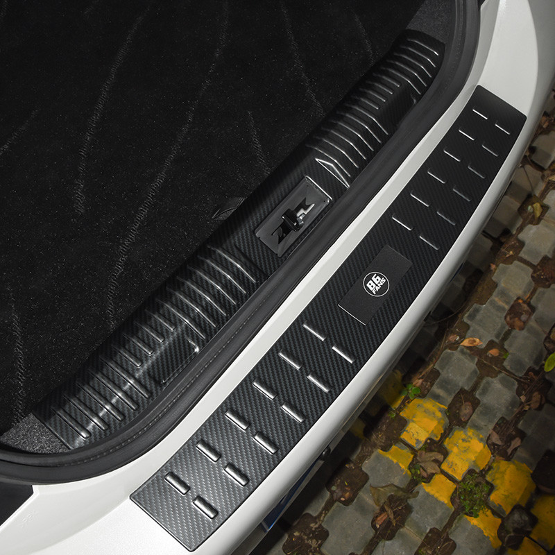 รถด้านหลังกันชน Guard 3D สติกเกอร์สแตนเลส Mouldings Pad Anti-scratch Trim ฝาครอบสําหรับ GR86 BRZ จัด
