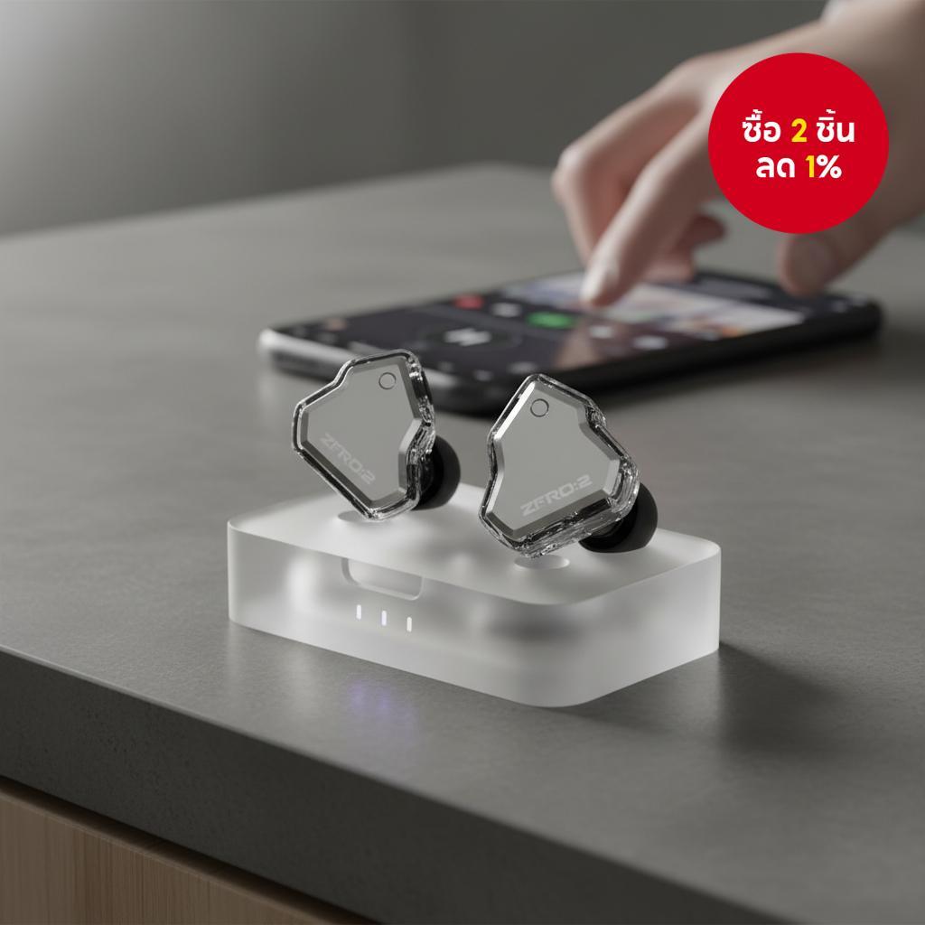 7Hz x Crinacle Zero 2 หูฟังอินเอียร์ไดนามิก 10 มม. สําหรับนักดนตรีและผู้เล่นเกม