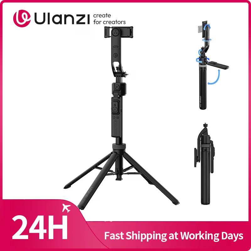 Ulanzi TT23 Auto-Tracking Selfie Stick ขาตั้งกล้อง Fouldable Selfie ขาตั้งกล้องสําหรับกล้องสมาร์ทโฟน