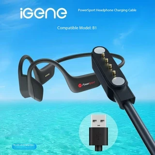 สําหรับ Lenovo PowerSports B1/B5 Air-Bone Conductive ชุดหูฟังบลูทูธ Magnetic Absorption สายชาร์จ