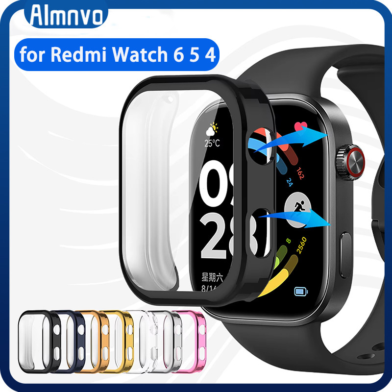กรณี TPU อ่อนสำหรับนาฬิกา for Smartwatch Redmi Watch 6 5 4 อุปกรณ์ปกป้องหน้าจอป้องกัน Gores for Redmi Watch 6 5 4