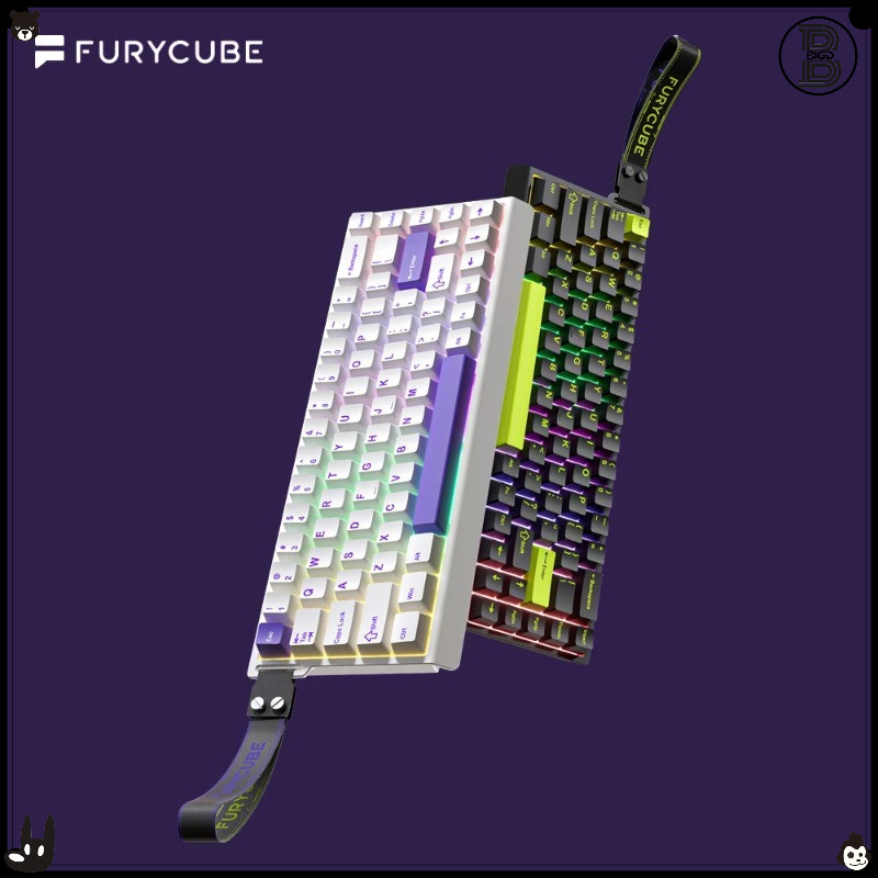 FURYCUBE M68HE Magnetic Switch Mechanical Keyboard - 8K Polling 0.01 มม.RT Latency ต่ําแบบมีสาย RGB 