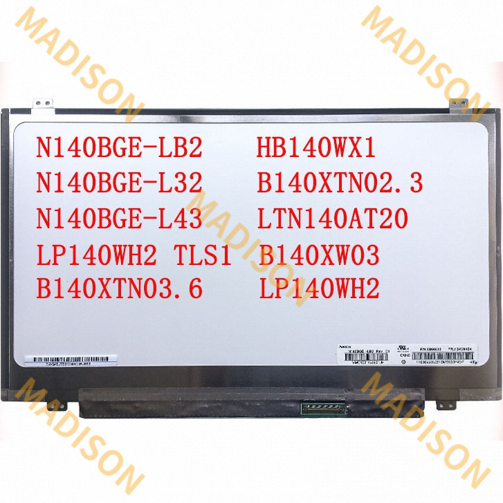 14 นิ้ว 40 พิน N140BGE-LB2 N140BGE-L32 lp140wh2 tls1 b140xtn03.6 b140xw03 b140xtn02.3s140t140t140t14
