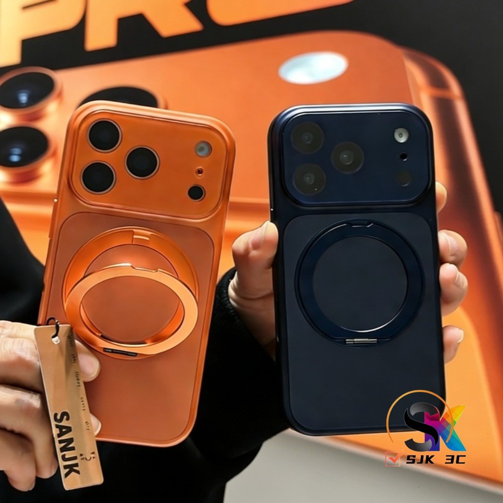 ทันที เปลี่ยนไป 17ProMax Matte 360° เคสแม่เหล็กหมุนได้สําหรับ ไอโฟน 13 14 15 16 17 มือโปร สูงสุด เคสโทรศัพท์เข้ากันได้กับที่วางขาตั้งเคสป้องกันกันกระแทก