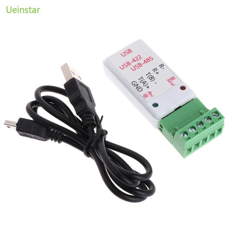 Uein RS422 RS485 USB ถึง 485 422 Serial Converter อะแดปเตอร์ชิป LED ตัวบ่งชี้ TVS ป้องกันไฟกระชากสนั