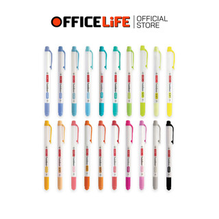 !! ราคาพิเศษ บางสี !! DONG-A (ดองอา) ปากกาไฮไลท์ รุ่น Twinliner SOFT ปากกาเน้นข้อความ ทวินไลเนอร์ ( 1 ด้าม )