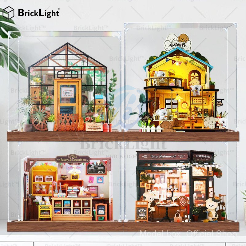 ❤️กล่องใส่โมเดล กล่องแสดงอะคริลิค เหมาะสําหรับ Ruolai Becas Bakery Little Bear Meal Bar Kathy Flower