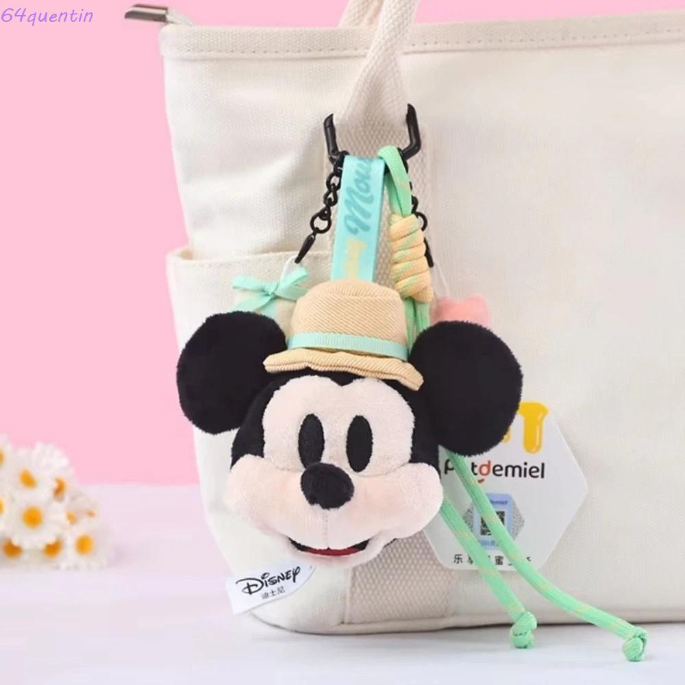 QHENTIN Mickey Mouse Family Plush Toy, Mickey Family Series Collectible Mickey Minnie Plush พวงกุญแจ