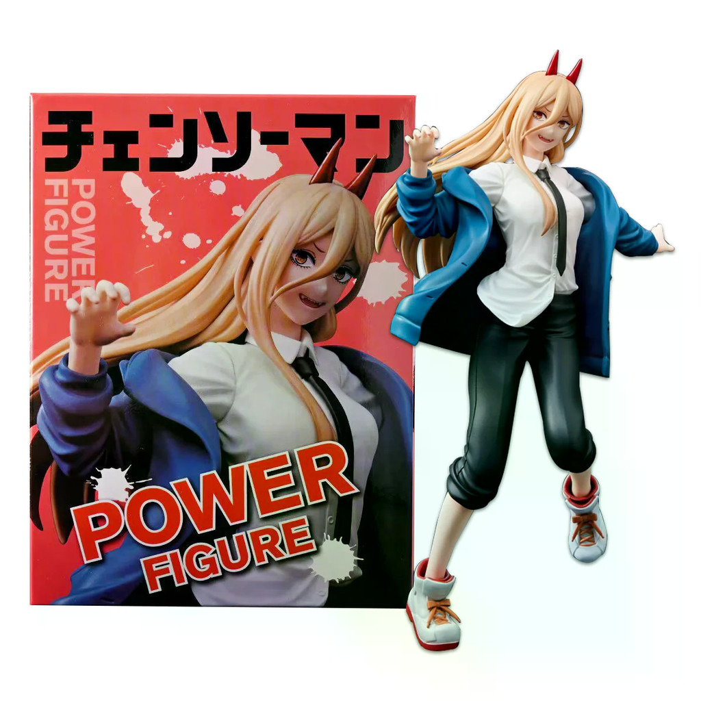21cm Chainsaw Man อะนิเมะ Denji รูป Power Action Figure Pochita รูปฉากเครื่องประดับ Makima ตุ๊กตา Ma