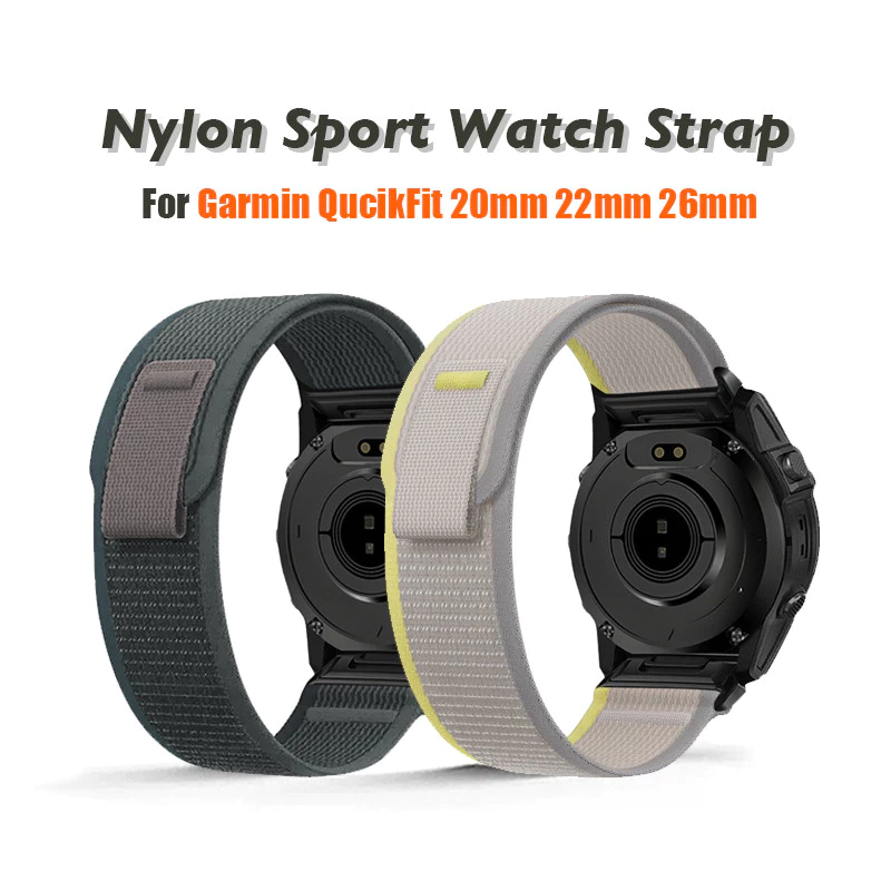 Loop ไนลอน Quick Fit สําหรับ Garmin Fenix 20 มม.22 มม.26 มม.7X 7 Pro Fenix 6X 6 5X 5Plus Tactix8 Forerunner 965 955 Enduro 2 Band