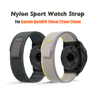 Loop ไนลอน Quick Fit สําหรับ Garmin Fenix 20 มม.22 มม.26 มม.7X 7 Pro Fenix 6X 6 5X 5Plus Tactix8 Forerunner 965 955 Enduro 2 Band