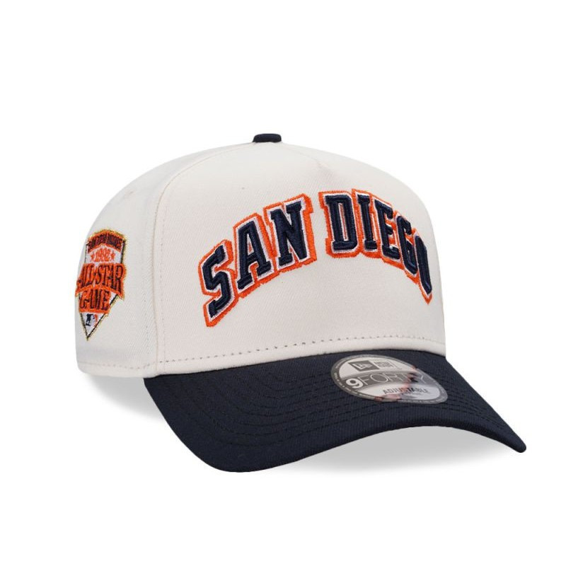 New Era San Diego Padres All Star Game 1992 Chrome Two Tone Edition A กรอบหมวก Snapback SM9J