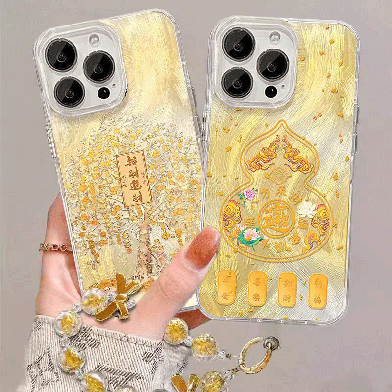 Gold Tree Rich Gourd สําหรับ Xiaomi Redmi 10 10C 9A 9C 9T 15 15C A1 A3 A5 8 K60 ULTRA หมายเหตุ 14 Pr